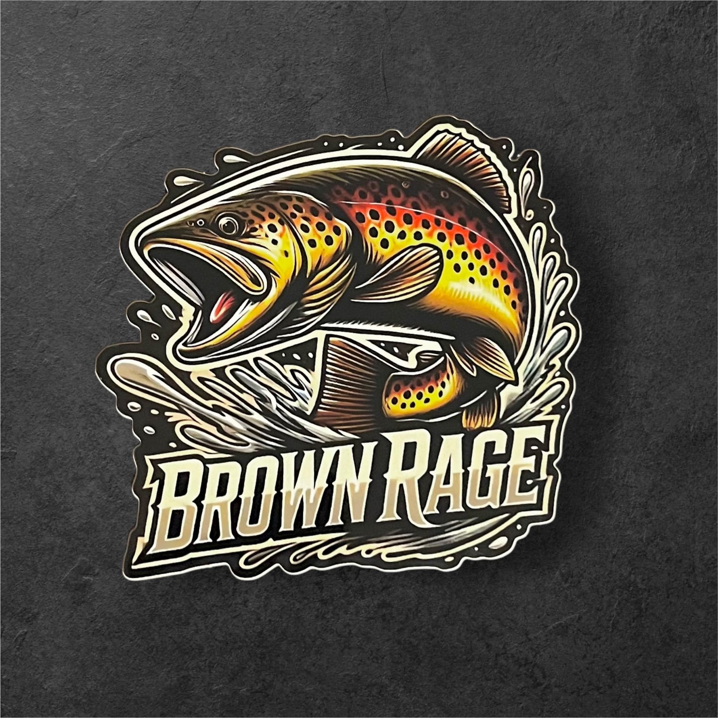 4 pack Brown/Cutthroat/Rainbow/Brook Rage stickers