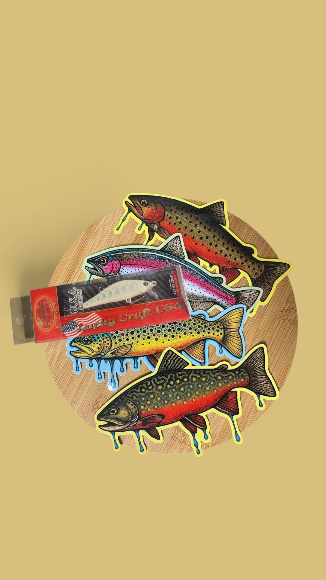 Lucky Craft Jerkbait Pointer 50s Bone Glow (stickers included)